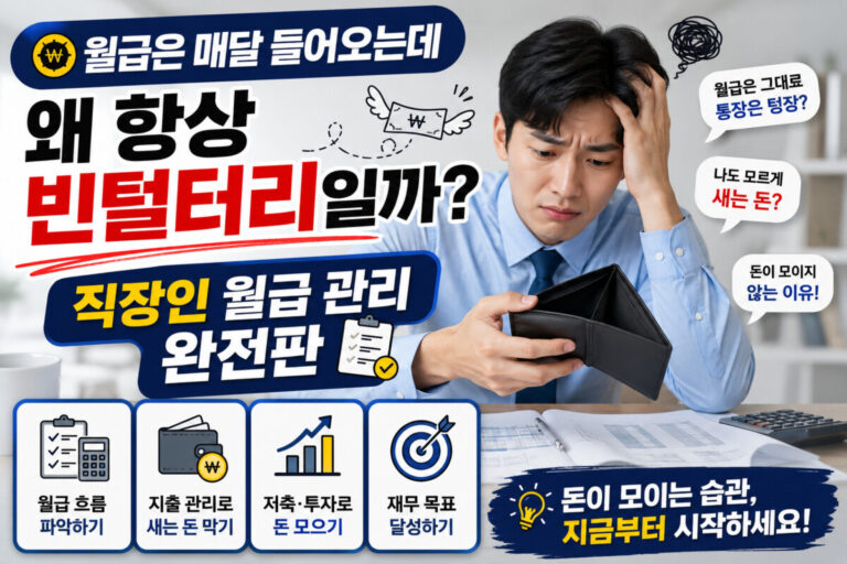 월급 관리를 위한 통장 쪼개기 예시